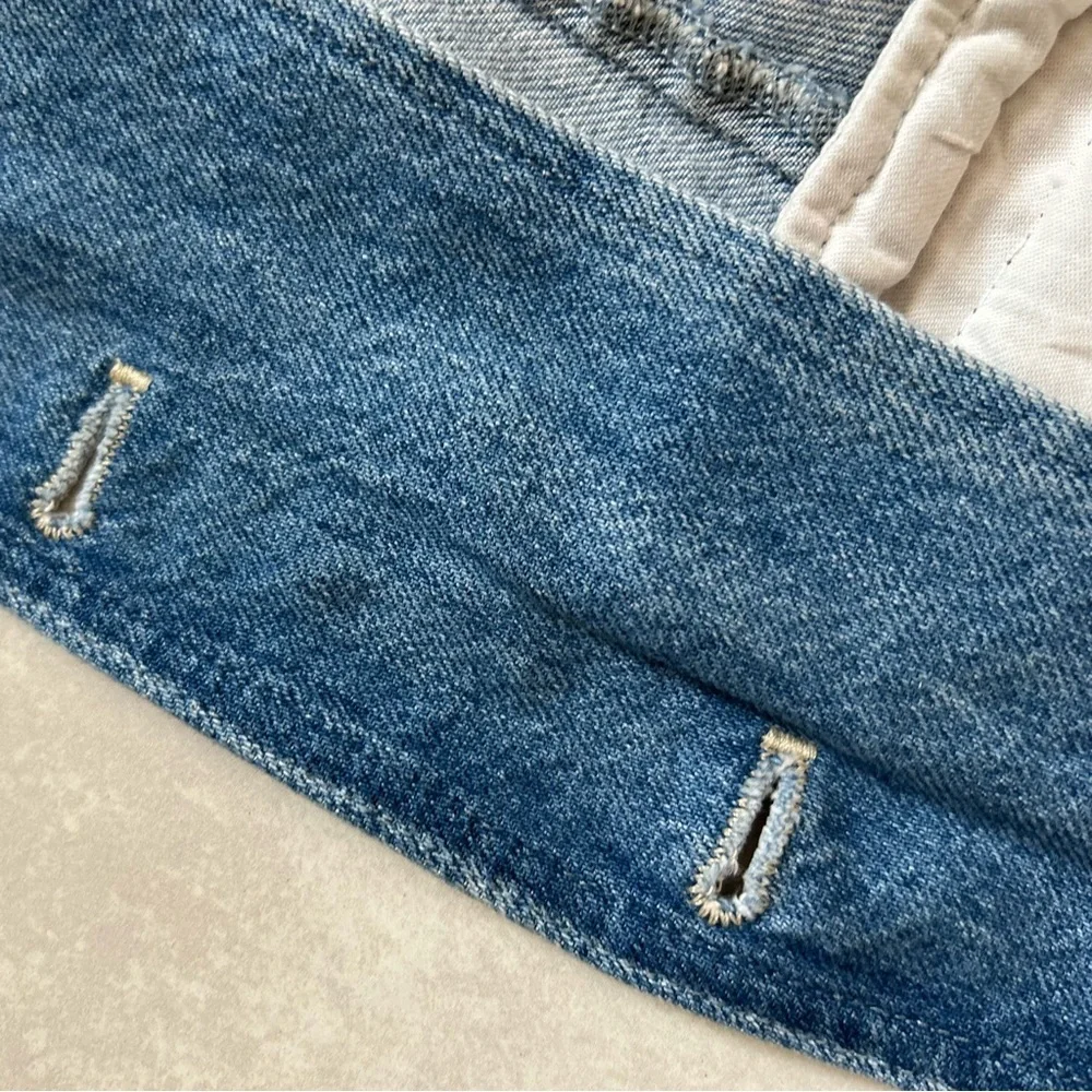 Madewell Women's Denim Scoop Neck Vest in Edmonson Wash 2 / S - Picture 12 of 12